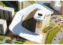 ساخت بام سبز  و پیست اسکی بر بام مرکز تجاری پکن
