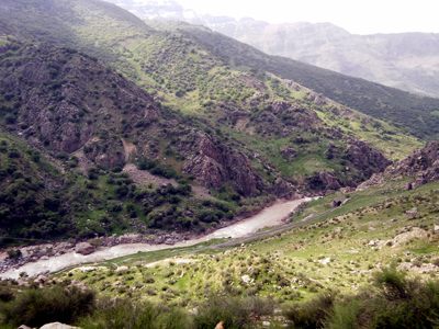 مسیر راه آهن در دره های زاگرس
