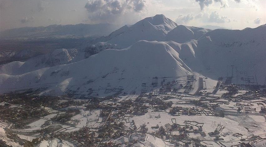 زیبایی زمستان در جاده هراز 